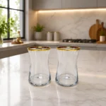 Heybeli Gold Yaldızlı 6'lı Çay Bardağı - Görsel 2
