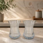 Kristal Optik Desenli 6'lı Çay Bardağı - Görsel 2