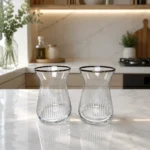 Mios Gümüş Yaldızlı 6'lı Çay Bardağı - Görsel 2